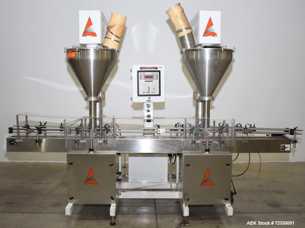 Used All Fill Model DHAA-400 Dual Head Automatic Inline Auger Filler